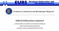 Evropská hyperbarická společnost a COVID-19